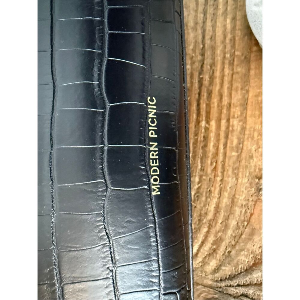 MODERN PICNIC The Large Luncher - Black Croc - NWT Fashionable Lunch Bag - Picture 7 of 12